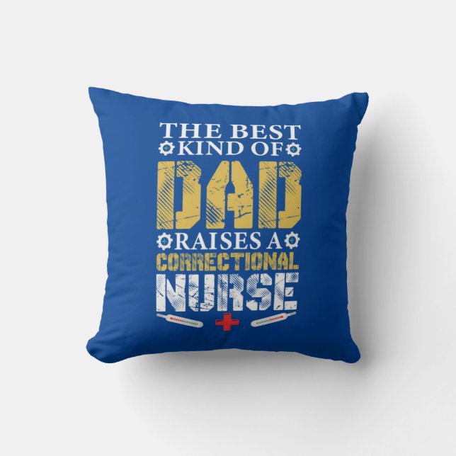 Nurse Gift | Bästa slag av Pappa Kudde (Framsida)