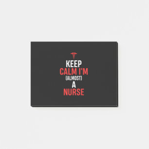 Nurse Gift   Behålla Lugn I är sjuksköterska Post-it Block