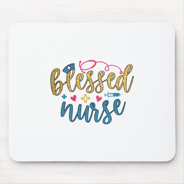 Nurse Gift | Blankt sjuksköterska Musmatta (Framsidan)