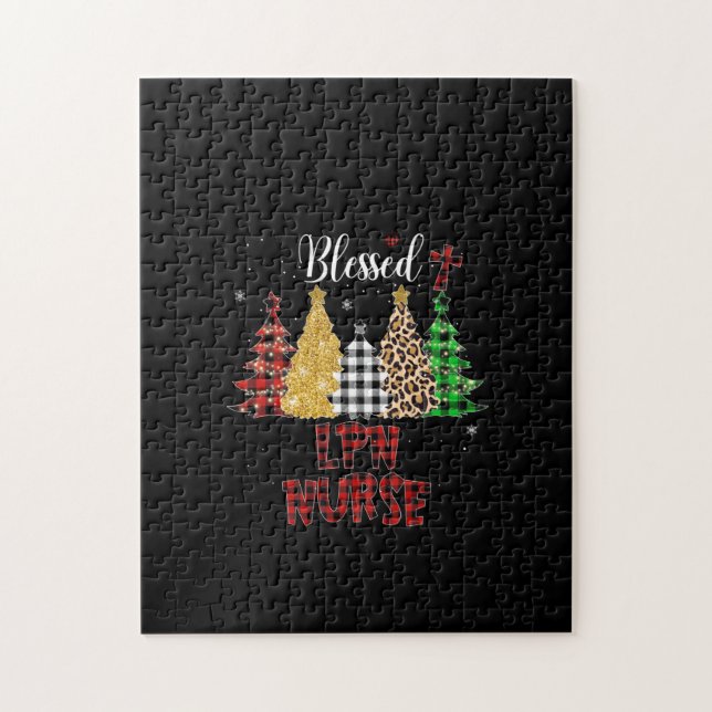 Nurse Gift Blated LPN Nurse Pussel (Vertikal)
