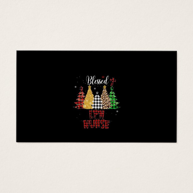 Nurse Gift Blated LPN Nurse Visitkort (Framsidan)