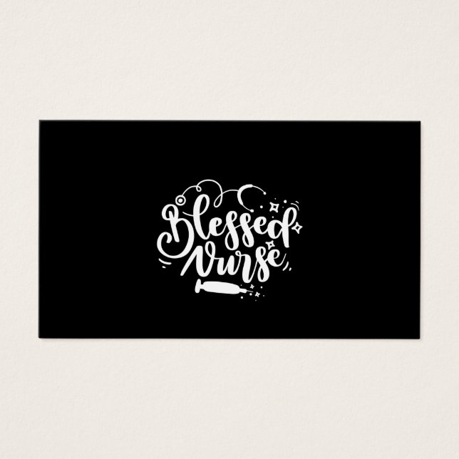 Nurse Gift Blzed Nurse Visitkort (Framsidan)
