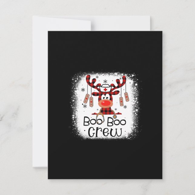 Nurse Gift Boo Boo Crew Anteckningskort (Framsida)