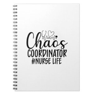 Nurse Gift Chaos-samordnare Nurse Life Anteckningsbok