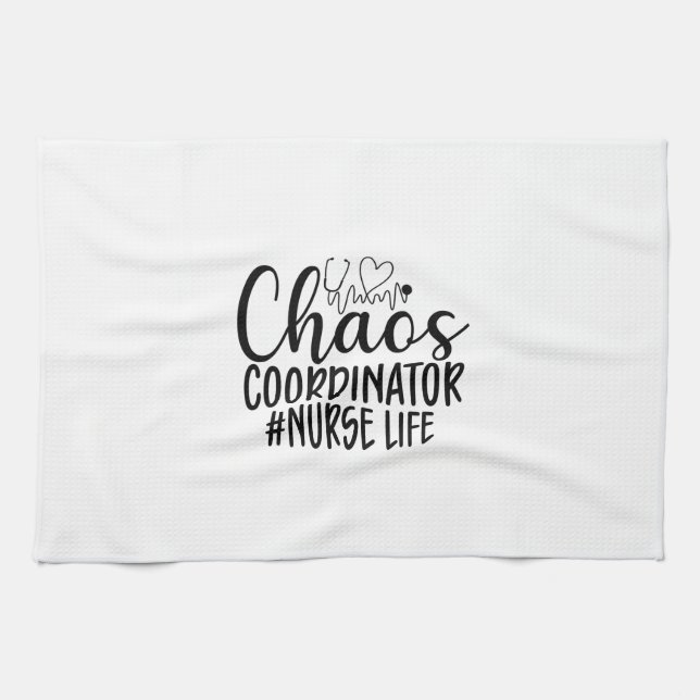 Nurse Gift Chaos-samordnare Nurse Life Kökshandduk (Horisontell)