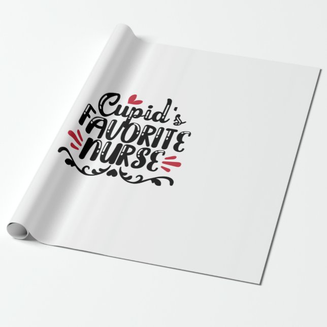 Nurse Gift Cupid's Favorite Nurse Presentpapper (Utrullad)
