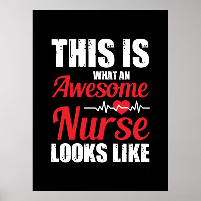 Nurse Gift | Detta är en Fantastisk-sjuksköterska Poster (Framsidan)