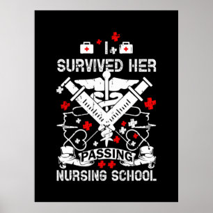 Nurse Gift Efterlevd vård Poster