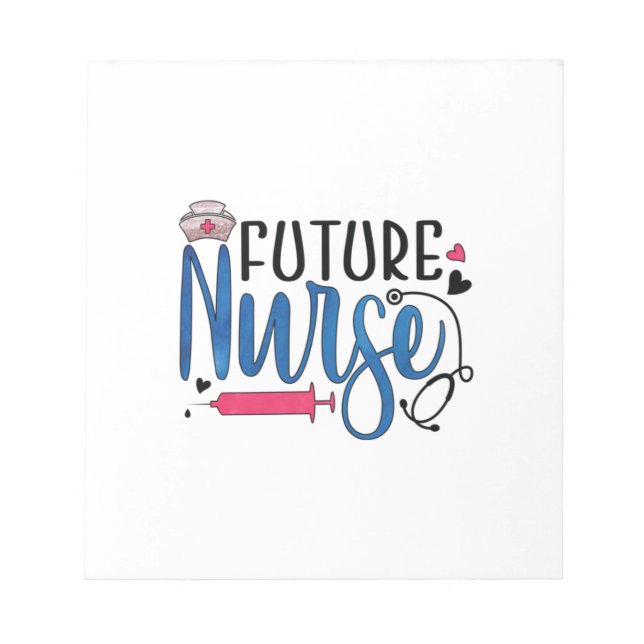 Nurse Gift | Framtida sjuksköterska Anteckningsblock (Framsida)
