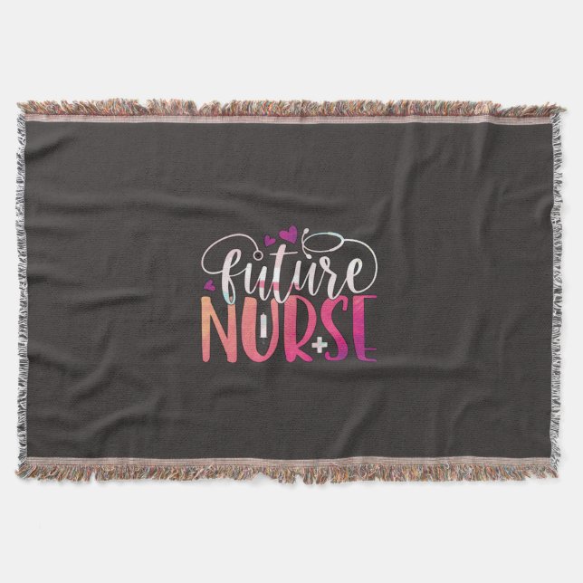 Nurse Gift | Framtida sjuksköterska Filt (Framsidan)