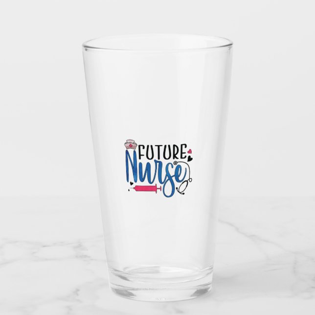 Nurse Gift | Framtida sjuksköterska Glaskopp (Framsida)