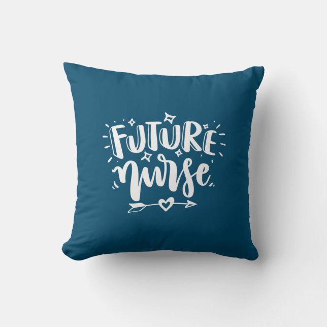 Nurse Gift | Framtida sjuksköterska Kudde (Framsida)