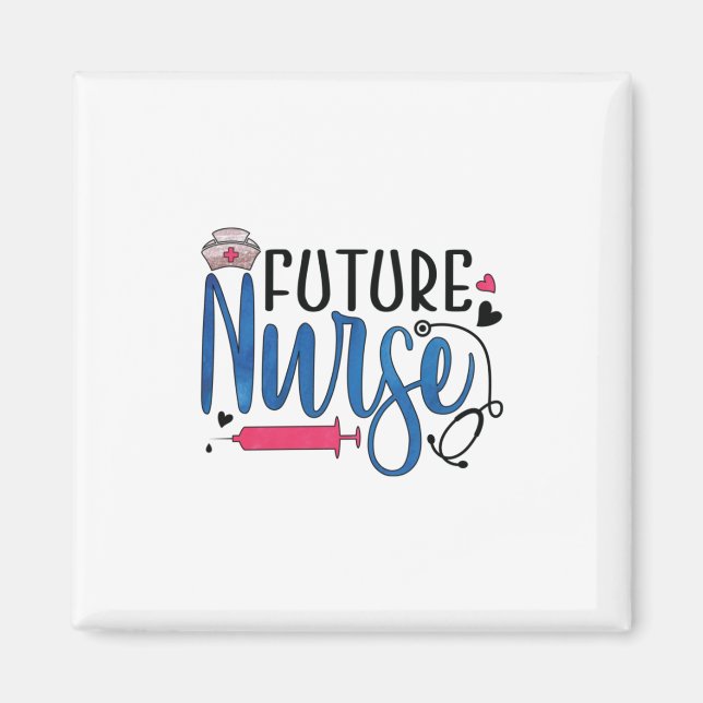 Nurse Gift | Framtida sjuksköterska Magnet (Framsidan)