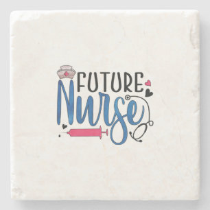 Nurse Gift Framtida sjuksköterska Stenunderlägg