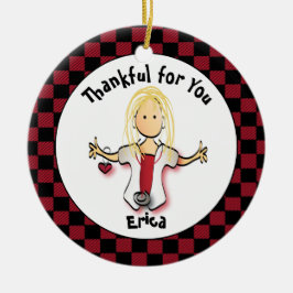 Nurse Gift - Funny Gift for Nurse Julgransprydnad Keramik
