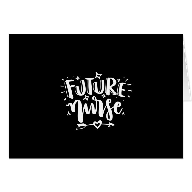 Nurse Gift Future Nurse Hälsningskort (Framsidan Horizontal)