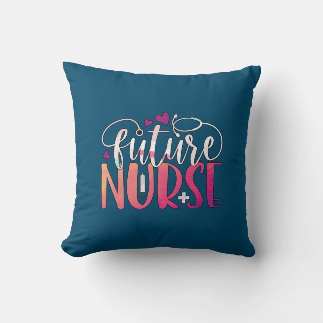 Nurse Gift | Future Nurse Kudde (Framsida)