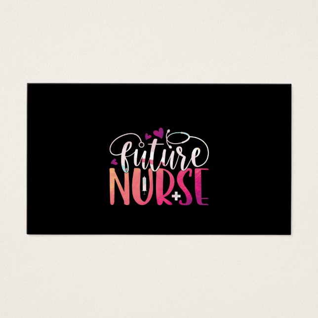 Nurse Gift Future Nurse Visitkort (Framsidan)