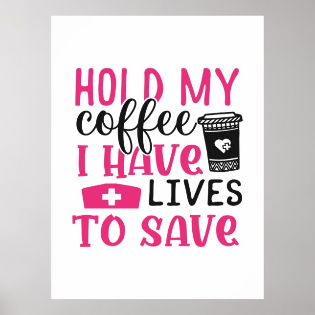 Nurse Gift | Håll min avgift jag har liv i Poster (Framsidan)