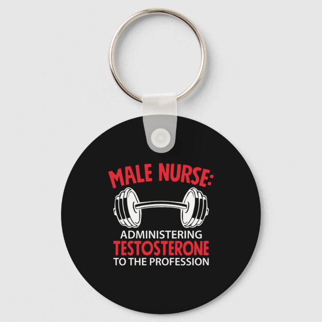 Nurse Gift | Hanlig sjuksköterskeadministration Nyckelring (Framsida)