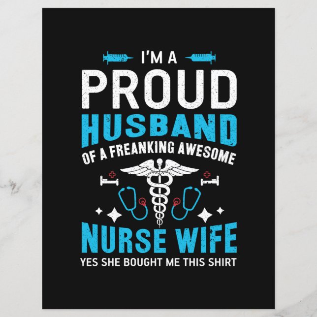 Nurse Gift | I Am A Proud Husband (Framsida)