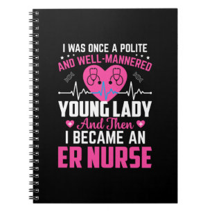 Nurse Gift I var Gång Nicesjuksköterskan Anteckningsbok