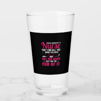 Nurse Gift | Ignorera aldrig sjuksköterska Glaskopp
