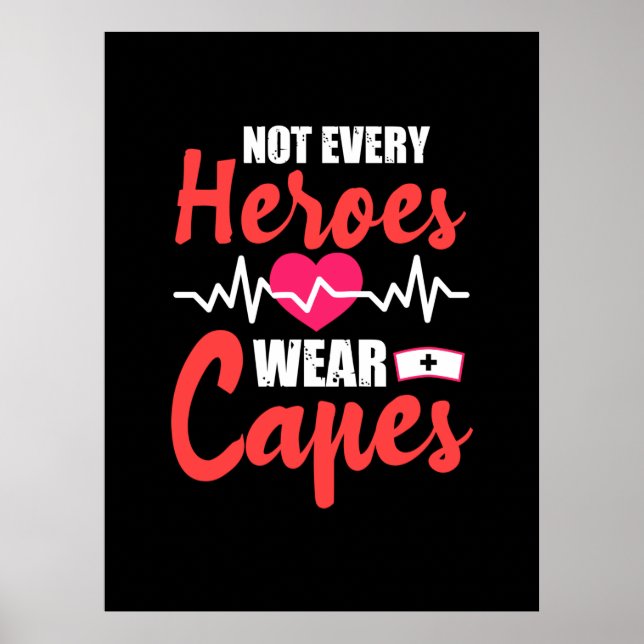 Nurse Gift | Inte alla Bäror av Heroes Poster (Framsidan)
