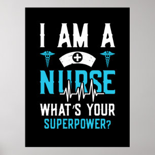 Nurse Gift   Jag är en sjuksköterska som din Poster