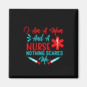 Nurse Gift jag är Mamma och sjuksköterska Magnet
