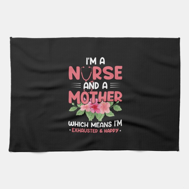 Nurse Gift | Jag är Nurse Mor Kökshandduk (Horisontell)