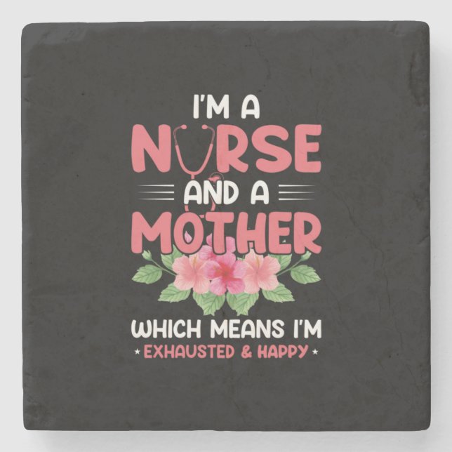 Nurse Gift | Jag är Nurse Mor Stenunderlägg (Framsidan)
