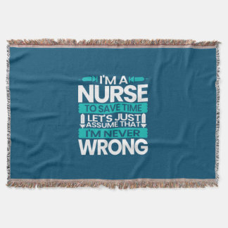 Nurse Gift | Jag är sjuksköterska i Spara Filt