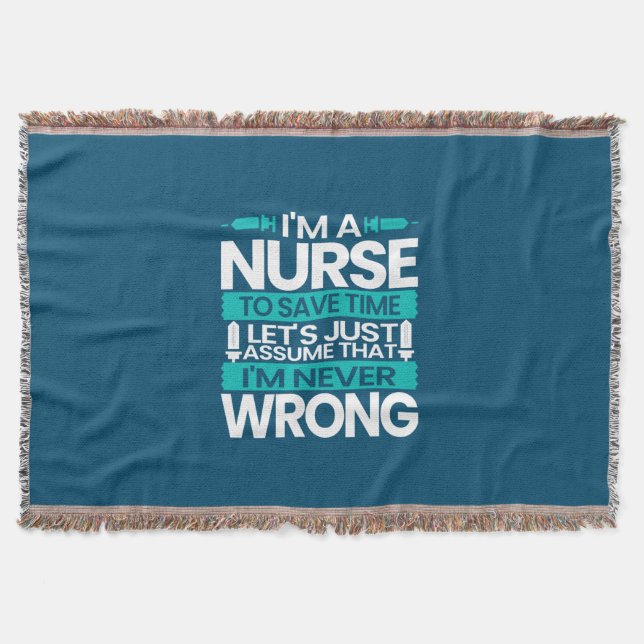 Nurse Gift | Jag är sjuksköterska i Spara Filt (Framsidan)