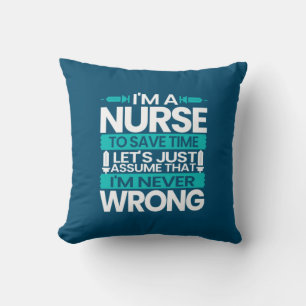 Nurse Gift Jag är sjuksköterska i Spara Kudde