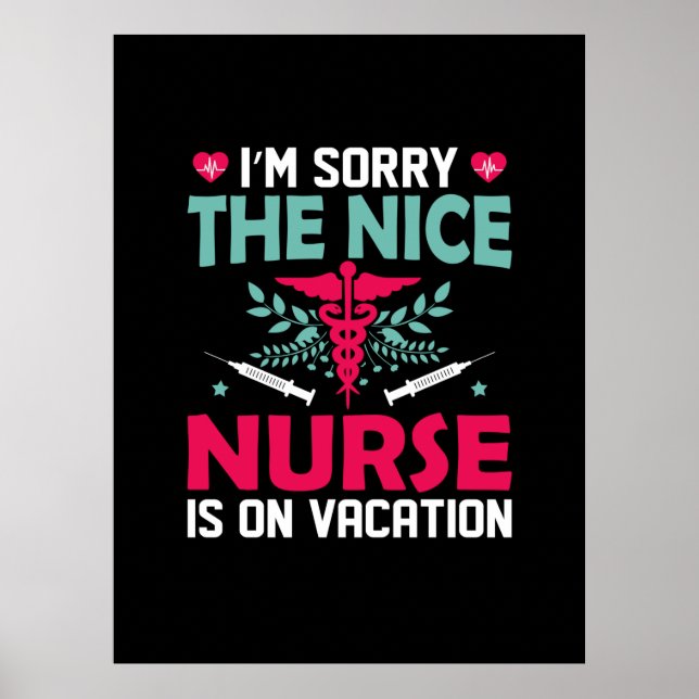 Nurse Gift | Jag beklagar Nicefördraget Poster (Framsidan)