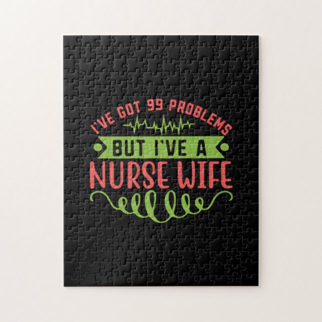 Nurse Gift | Jag har problem med Har 99 Pussel (Vertikal)