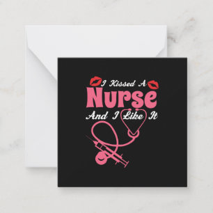 Nurse Gift Jag kvävde en sjuksköterska och jag g Anteckningskort