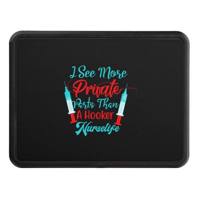 Nurse Gift | Jag ser fler privata delar Dragkroksskydd (Framsidan)