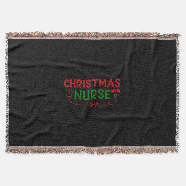 Nurse Gift jul Nurse Filt (Framsidan)