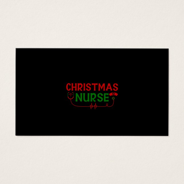 Nurse Gift jul Nurse Visitkort (Framsidan)