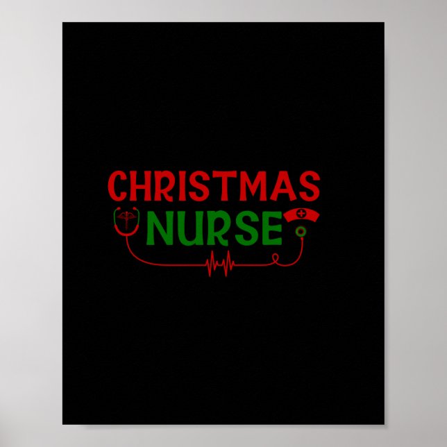 Nurse Gift | Julnäsan Poster (Framsidan)