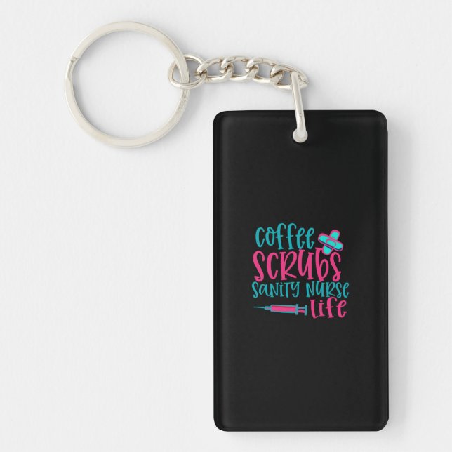 Nurse Gift | Kaffe Scrubs Sanity Nurse Life (Framsidan)