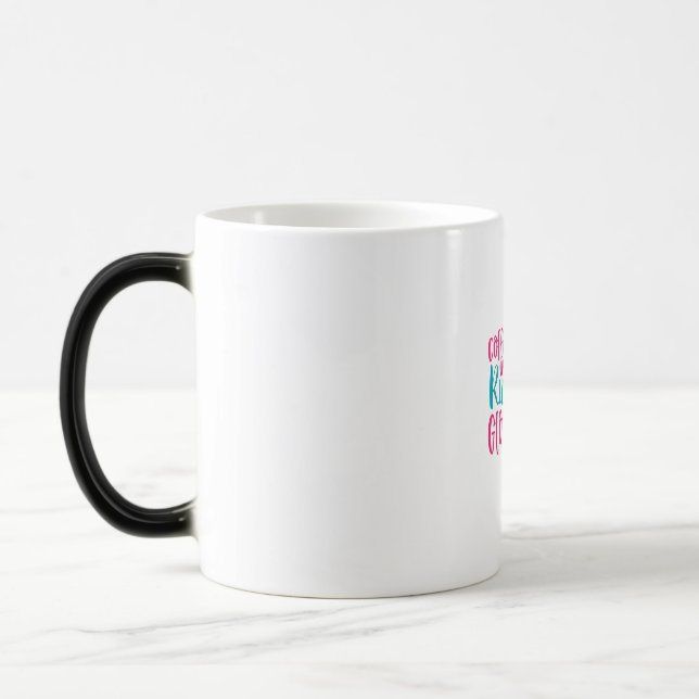 Nurse Gift | Kaffe, spånskivor, gummihandskar Magisk Mugg (Vänster)