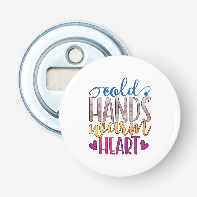 Nurse Gift | Kall Händer Varm Heart Flasköppnare (Framsidan)