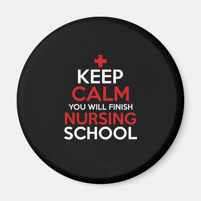 Nurse Gift | Lugn för Behålla som du Avslutar Magnet (Framsidan)