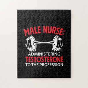 Nurse Gift Male Nurse Administrering Pussel