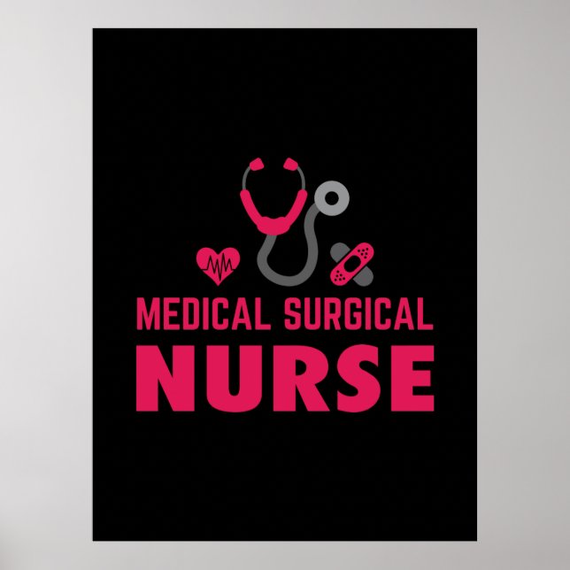 Nurse Gift | Medical Surgical Nurse Poster (Framsidan)