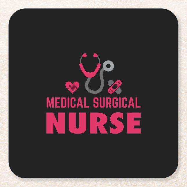 Nurse Gift | Medical Surgical Nurse Underlägg Papper Kvadrat (Framsidan)
