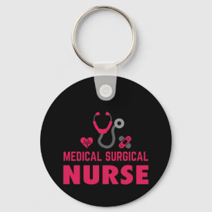 Nurse Gift Medicinsk kirurgisk sjuksköterska Nyckelring